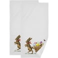thumbnail image 1 of Easter Bunny Cart Hand Towels 2 PCS, Decorated Easter Eggs Kitchen Towel Ultra Soft and Highly Absorbent,Decorative Fingertip Face Towel for Bathroom Hotel, 28.3"x14.4", 1 of 4