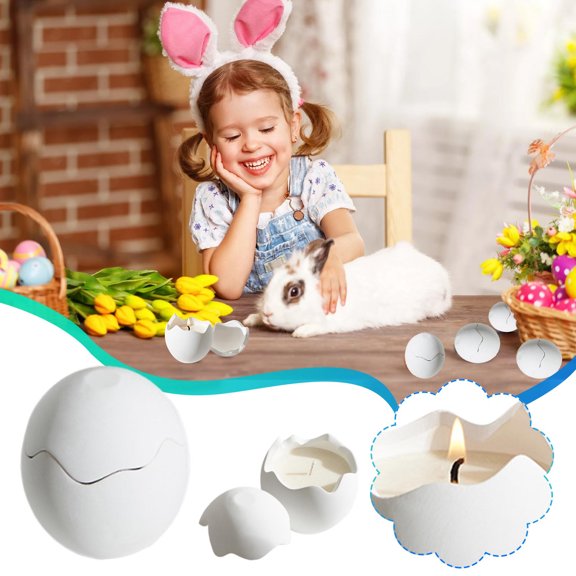 Easter Bunny Clearancce Easter Irregular Eggs Scented Candle Soy Scented Candle Premiums Gift Box With Hand Gift