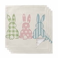 thumbnail image 1 of Easter Bunny Cloth Napkins, Farmhouse Rabbit Butt Polka Dot Spring Washable and Reusable Dinner Napkins Set of 4, Table Napkin for Kitchen Party Birthday Wedding Hotel Housewarming 20"x20", 1 of 8