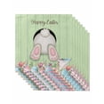 thumbnail image 1 of Easter Bunny Cloth Napkins Set of 8 Reusable Dinner Napkins, Colorful Eggs Cute Rabbit Green Country Wooden Cocktail Napkin Washable Table Napkins for Wedding/Holiday Party/Baby Shower 20"x20", 1 of 7