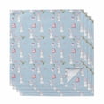 thumbnail image 1 of Easter Bunny Cloth Napkins, Spring Carrots Cute Rabbit Pink Love Heart Blue Washable and Reusable Dinner Napkins Set of 4, Table Napkin for Kitchen Party Birthday Wedding Hotel Housewarming 20"x20", 1 of 9