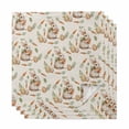 thumbnail image 1 of Easter Bunny Cloth Napkins, Spring Easter Eggs Botanical Linen Washable and Reusable Dinner Napkins Set of 4, Table Napkin for Kitchen Party Birthday Wedding Hotel Housewarming 20"x20", 1 of 9