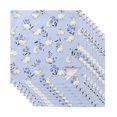 thumbnail image 1 of Easter Bunny Cloth Napkins, Spring Purple Flower Rustic Rabbit Blue Washable and Reusable Dinner Napkins Set of 8, Table Napkin for Kitchen Party Birthday Wedding Hotel Housewarming 20"x20", 1 of 9