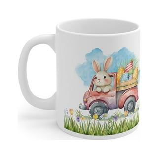 Rabbit Coffee Mug, Cute Bunny Gift, Pet Rabbit Lover, Funny Gift for Her,  Him, White Rabbit, Rabbit Mom, Rabbit Dad Easter, Meme 