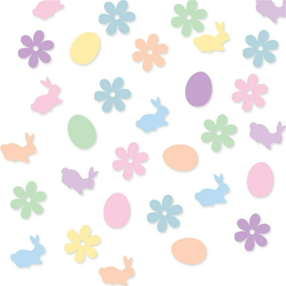 Easter Bunny Confetti Colorful Bunny and Egg Shapes Party Decoration Sprinkle DIY Table Scatter Celebration Supplies for Easter Party Easter Egg Hunt Decorations