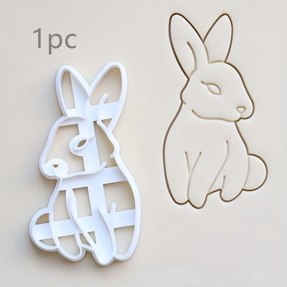 Easter Bunny Cookie Cutters & Pastry Stamps Set - Spring Baking Tools for Cookie Decorating, Fondant Crafting, and DIY Projects