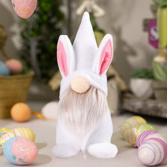Easter Bunny Crafts Easter Gnome Decorations, Cool Ornaments Dining Table Decoration, Decor for Shelves Easter Decor Tabletop, Easter Mantel Decor Easter Bunny Decor(1PC)