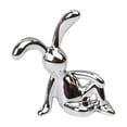 thumbnail image 1 of Easter Bunny Decor Sitting Long-Eared Rabbit Figurine, Easter Decoration for Home Shelf, Ideal for Easter Holiday and Daily Home Decor Supplies, 1 of 4