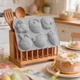 thumbnail image 1 of Easter Bunny Decoration Cake Pan Chocolate Molds Carrot Cake Silicone Knocking Le Decorative Dessert, 1 of 6