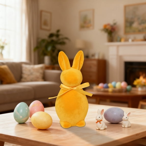 Easter Bunny Decorations for Table, Cool Ornaments Dining Table Decoration, Easter Bunny Figurine Valentine Ornaments, Centerpieces for Dining Table(1PC)