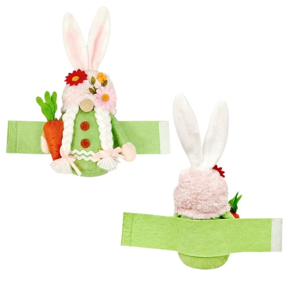 Easter Bunny Decorative Curtain Clips, Plush Bunny Curtain Fasteners With Adorable Droopy Ears & Innocent Expression, For Hotel Home Curtain Decoration, Easter Dinner Napkin Ring,