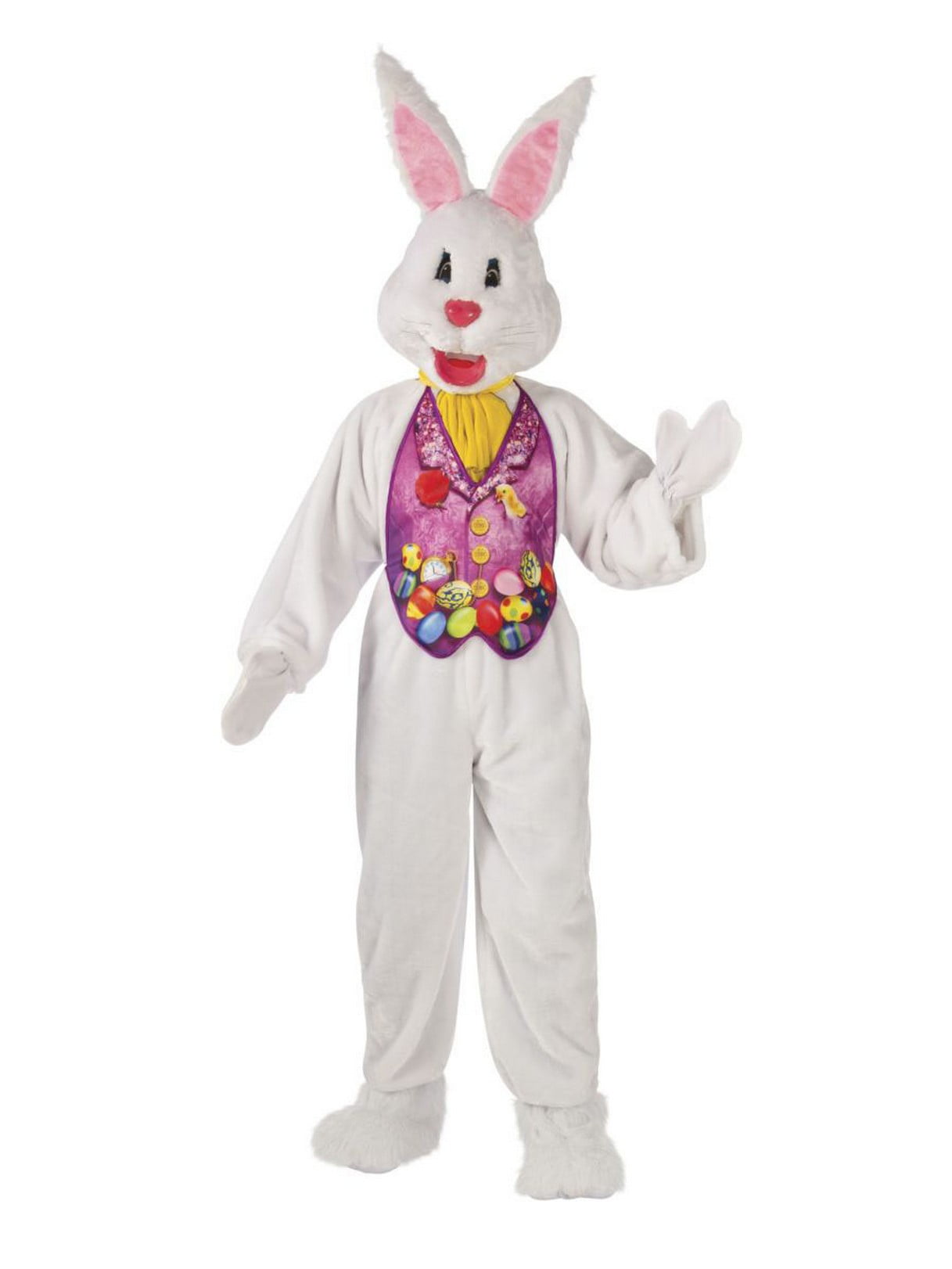 Easter Bunny Deluxe Premium Purple Plush Rabbit Adult Mascot Costume ...