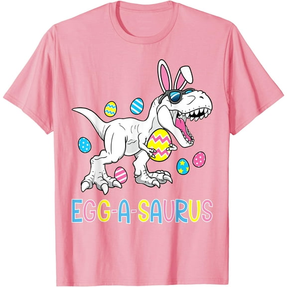 Easter Bunny Dinosaur Egg A Saurus T-Rex Unisex T-Shirt for Men Women Kids