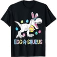 thumbnail image 1 of Easter Bunny Dinosaur Egg A Saurus TRex Kids Boys Toddlers T-Shirt, 1 of 5