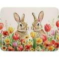 thumbnail image 1 of Easter Bunny Dish Drying Mat 18x24 inch Spring Floral Drying Pad Holiday Absorbent Microfiber Dishes Drainer Protector for Kitchen Counter, 1 of 6