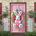 thumbnail image 1 of Easter Bunny Door Cover, Door Banner Party Accessory Door Hanging Decoration Hanging, for Easter Party Holiday Wedding Garden Flag Party Outdoor Outside Decor (B,70.8" X 35.4"), 1 of 7