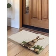 thumbnail image 1 of Easter Bunny Door Mat&nbsp;Indoor Outdoor Entrance, Non Slip Rug for Kitchen Bathroom Entryway Rug, Simple Retro Spring Rabbit Eggs Plants Washable Doormat Floor Mat for Office Home Decor 24x36 Inch, 1 of 8