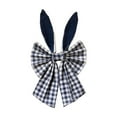 thumbnail image 1 of Easter Bunny Ear Bow Decoration, Easter Wreath Bows, Easter Rabbits Plaid Bows, Easter Day Bunny Ribbon Bows(15.7x7.11inch), 1 of 5