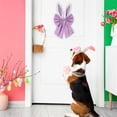 thumbnail image 1 of Easter Bunny Ear Bow Easter Home Hanging Decoration Spring Home Front Door Outdoor Purple, 1 of 5