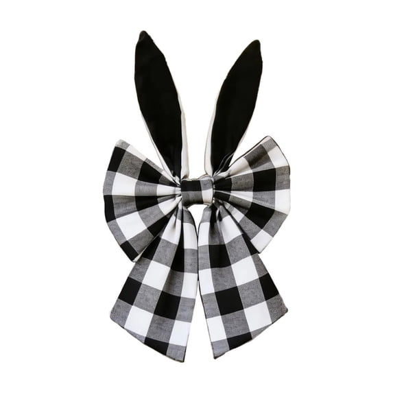 Easter Bunny Ear Bow Pendant – Cute Hanging Decoration for Easter, Spring Parties & Home Decor, 15.75x7.87in