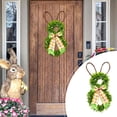 thumbnail image 1 of Easter Bunny Ear Garland Decoration - Cute Soft Rabbit Ear Wreath for Window Ornament, Home Wall, Front Door, Easter Celebration, Spring Ambiance and Festive Hanging Decor Accent, 17.8in, C, 1 of 7