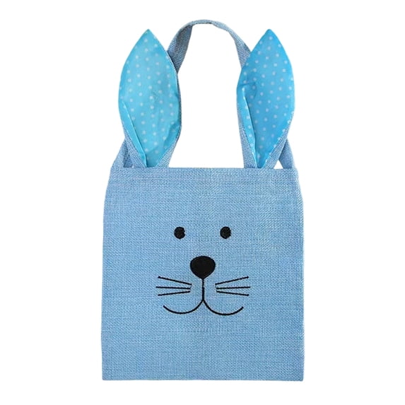 Easter Bunny Ear Handbag - Festive Linen Gift Packaging Bag for Celebrations & Decor - Reusable Eco-Friendly Holiday Tote with Stylish Design