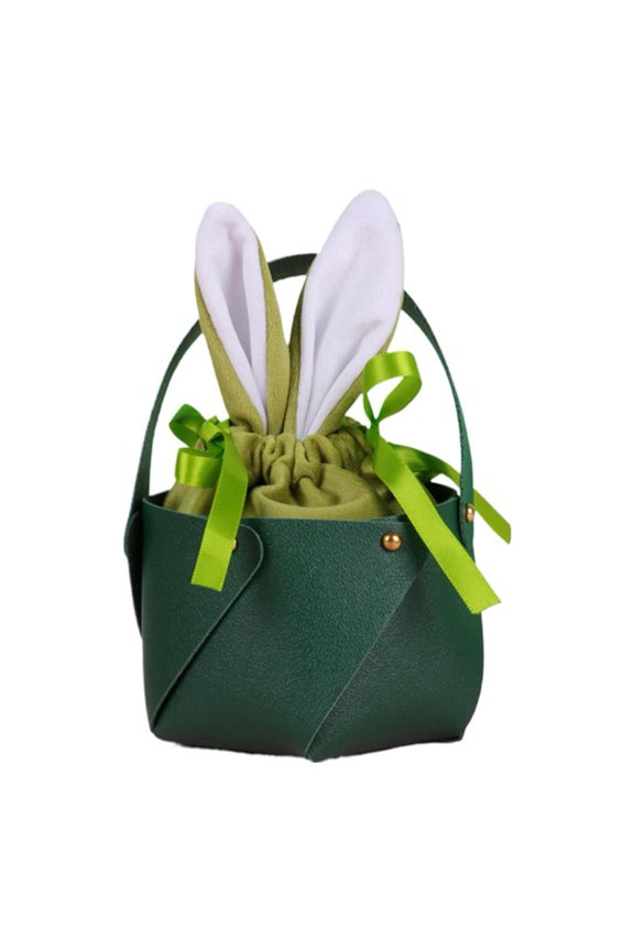 Easter Bunny Ear Handbags for Party Favors and Candy Storage Adorable for Egg Hunt and Baby Shower Decorations