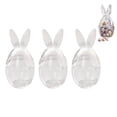 thumbnail image 1 of Easter Bunny Ears Glass Storage Jar Large Capacity Cute Mini Egg Candy Snack Container Home Decor Gift, 1 of 8