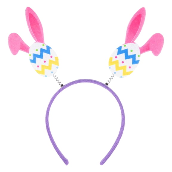 Easter Bunny Ears Headband Rabbit Ears Headband Easter Plush Bunny Headband for Easter Party Decorations