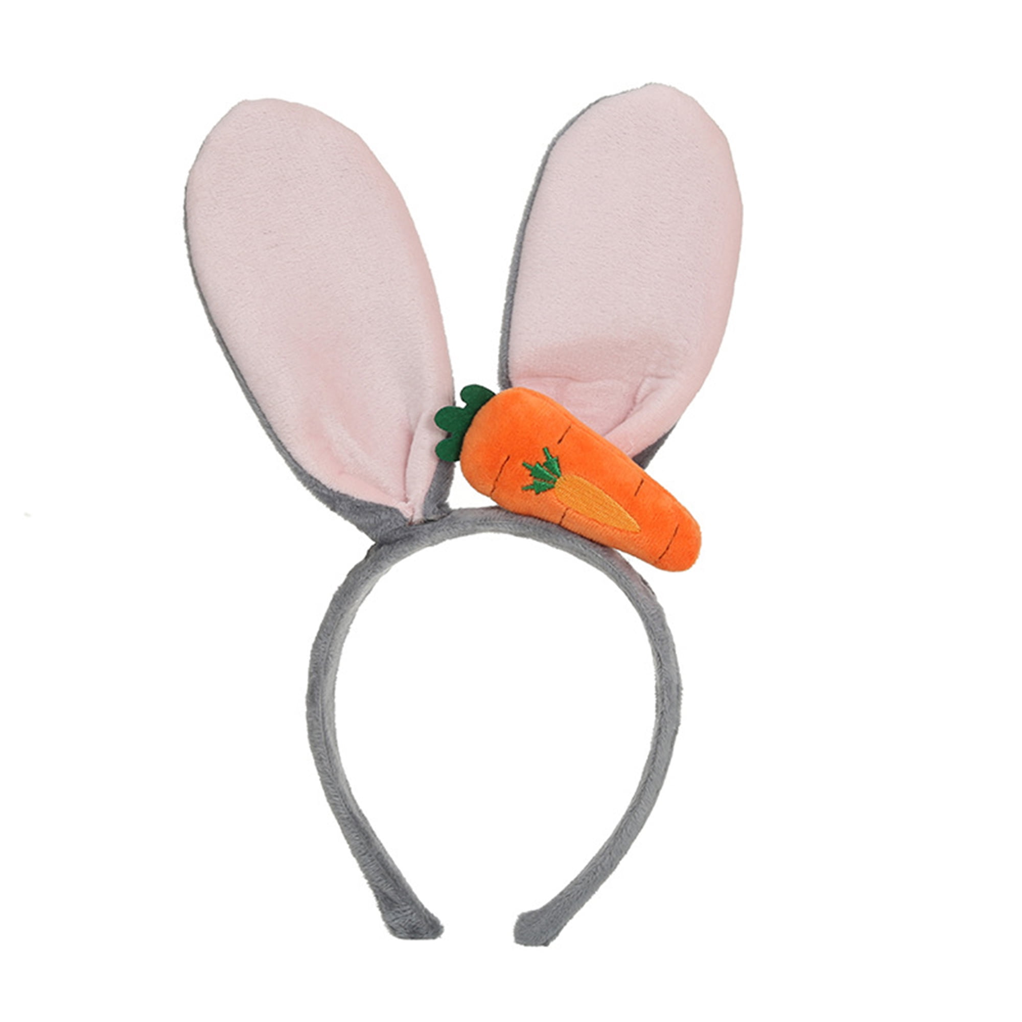 Easter Bunny Ears Headbands Cute Rabbit Carrot Plush Hair Hoops Party ...