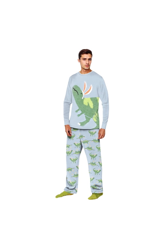 Easter Bunny Egg Family Pajama Set Long Sleeve Top Pants Cozy Soft Loungewear For The Whole Family Ideal For Easter Morning Snuggles And Family Photos