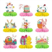 Easter Bunny Egg Party Tabletop Decoration Ornament Holiday Honeycomb Christmas Ornament Snowflakes Hippopotamus Ornament Small Christmas Ornament Neutral Ornament Set Oversized Christmas Bulbs