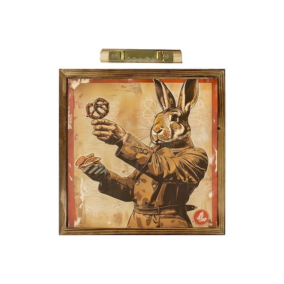 Easter Bunny Egg Photo Frame Ornament - Combines Easter Bunny And Egg Elements With Warm Colors To Boost Festive Atmosphere, Features Sturdy Structure With Smooth Delicate Surface