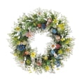 thumbnail image 1 of Easter Bunny Egg Rattan Wreath 15.74 Inch Multicolor Home Door Wall Decor Indoor Outdoor Easter Thanksgiving Christmas Wedding Table Centerpiece Reusable Fade Resistant, 1 of 9
