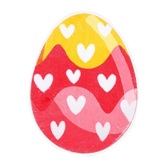 Easter Bunny Egg Shaped Doormat Washable Welcome Mat Cartoon Rabbit Floor Non Backing