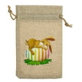 thumbnail image 1 of Easter Bunny Eggs Burlap Drawstring Pouch Bag for Easter Candy Gift Box Linen Party Favor Happy Easter Gift Bag Fillable Spring Holiday Favor, 1 of 5