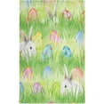 thumbnail image 1 of Easter Bunny Eggs Kitchen Tea Towels 4 Pack Absorbent Hand Dish Towels, Spring Grass Dishcloths Lint-Free 18x28 Inch Fast Drying for Cooking Baking Home Clean, 1 of 7
