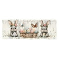 thumbnail image 1 of Easter Bunny Eggs Window Valance, 59x17.72 inch Washable Curtain Valance for Kitchen Living Room Bathroom and Bedroom, Spring Rabbits Themed Home Decor, 1 of 8