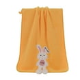 thumbnail image 1 of Easter Bunny Embroidered Hand Towel, Ultrasoft Quick-Absorbent Polyester Face Towel for Bathroom, Kitchen, and Holiday Decor, 1 of 7