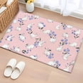 thumbnail image 1 of Easter Bunny Entryway Rug 2'x3'&nbsp; Non Slip Front Door Mats, Spring Purple Flower Rustic Rabbit Pink Entrance Rugs Indoor Outdoor Carpet, Washable Floor Mats Small Area Rug for Bedroom Kitchen, 1 of 8