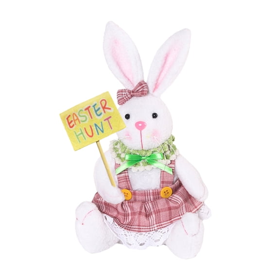 Easter Bunny Figurine, Carrot Rabbit Resin Ornament for Table Decor, Cute Spring Easter Statue for Home Kitchen Shelf, Easter Basket Stuffer, Graduation Gift, Birthday Presents