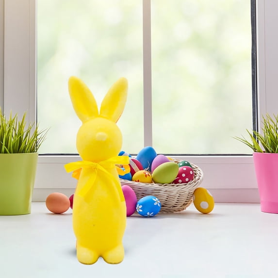 Easter Bunny Figurine Easter Spring Decorations, Decorations for Easter Office Easter Gifts, Easter Ornaments for Table Centerpiece, Easter Gifts(1pc)