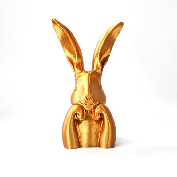 Easter Bunny Figurines, Gold Home Decor Resin Rabbit Statue, Easter Table Decor, Large Rabbit Figurines Easter Table Centerpiece Decorative Bunny Sculpture Gift for Home Living Room Decor