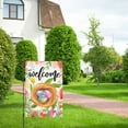 thumbnail image 1 of Easter Bunny Flocked Decoration, Easter Garden Sign 12x18 Inch Spring Garden Outdoor Sign Personalized Easter Decorations Double Sided Easter Yard Decoration Gift, 1 of 6