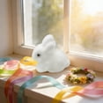 thumbnail image 1 of Easter Bunny Flocking Foam Rabbit Decoration – Colorful Miniature Ornament for Wreaths, Flower Arrangements & Easter Party Decor, 1 of 6