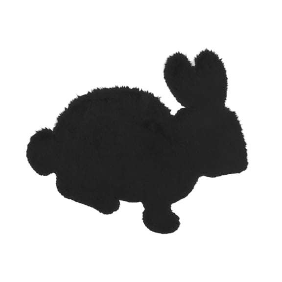 Easter Bunny Floor Mats Easter Bunny Area Rug Cute Rabbit Shaped Plush Floor Mats Soft Imitation Rabbit Velvet Shaggy Home Decor, for Bedroom Living Room Home Easter Decor