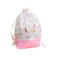 thumbnail image 1 of Easter Bunny Gift Bag with Drawstring, Easter Burlap Drawstring Bags Bunny Linen Goody Gift Bags Easter Bags Burlap Easter Bunny Bags for Spring Easter 7x12 inch, 1 of 9
