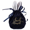 thumbnail image 1 of Easter Bunny Gift Bags,Rabbit Ear Velvet Bags with Drawstrings,Reusable Rabbit Drawstring Treat Bag ,6.7 Inch Bunny Gift Pouches Party Favors for Basket Party Supplies Candy Treat Jewelry(Blue1), 1 of 7