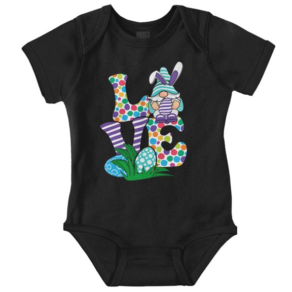 Easter Bunny Gnome Love Egg Hunt Bodysuit Jumper Girls Infant Baby Brisco Brands 12M