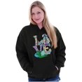 thumbnail image 1 of Easter Bunny Gnome Love Egg Hunt Hoodie Sweatshirt Women Brisco Brands S, 1 of 4